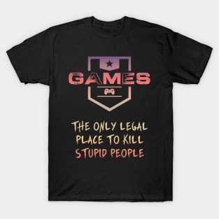 GAMES are a wonderful thing / Color version T-Shirt
